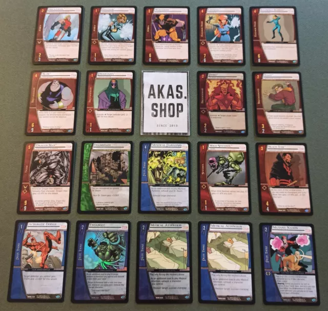 Marvel VS System 2004 Upper Deck TCG Trading Cards to Choose From