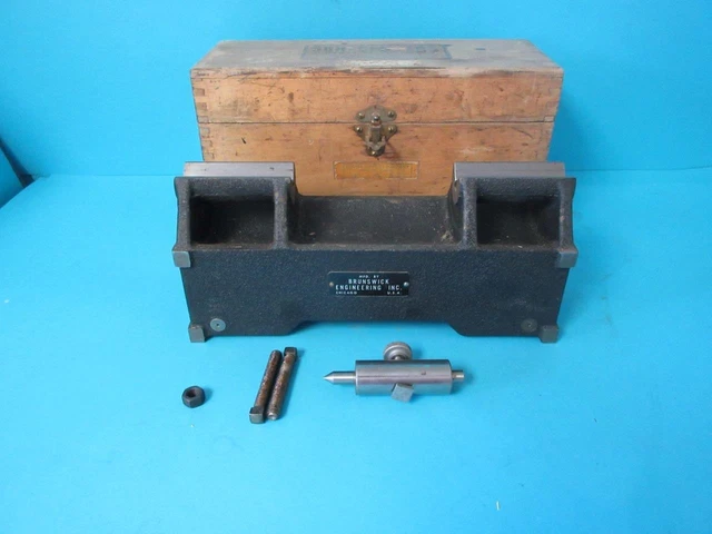 Brunswick Engineering SurfCenterts Dialslink 12" Bench Center w/Wooden Case