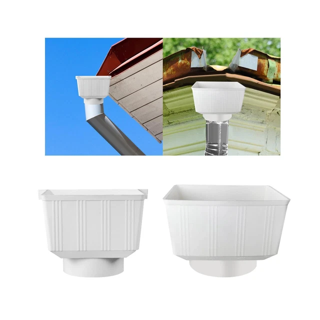 RAIN BARREL DIVERTER PVC Accessories Rainwater Downspout Drainage