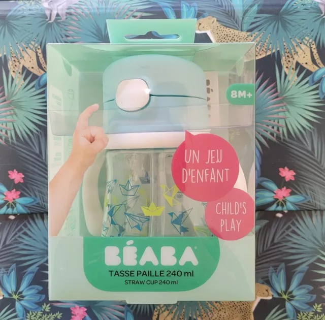 Beaba Baby / Toddler Straw Cup - Blue (BPA / BPS Free). Brand new 🔥