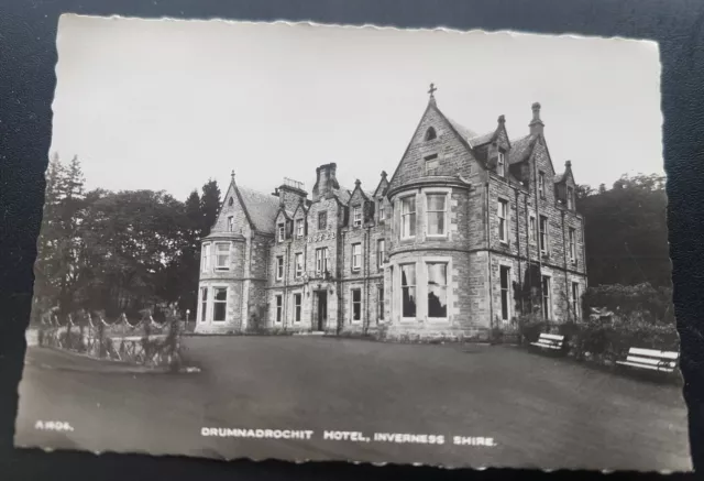 Drumnadrochit Hotel Inverness Shire Scotland Postcard c1950s Unused Unposted