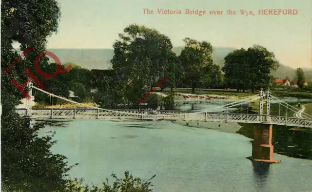 Picture Postcard> Hereford, the Victoria Bridge over the River Wye [Giesen Bros]