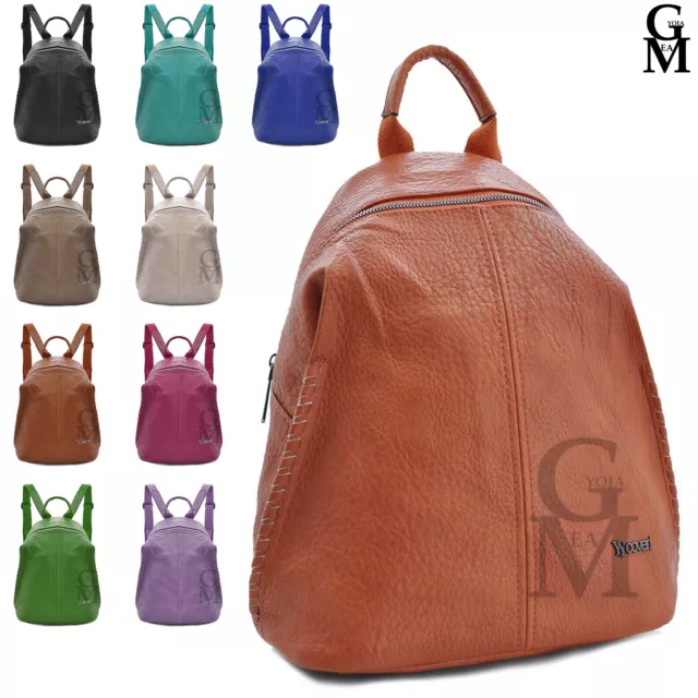 COVERI zaino borsa TRASFORMABILE giornaliero 2in1 donna pelle casual passeggio