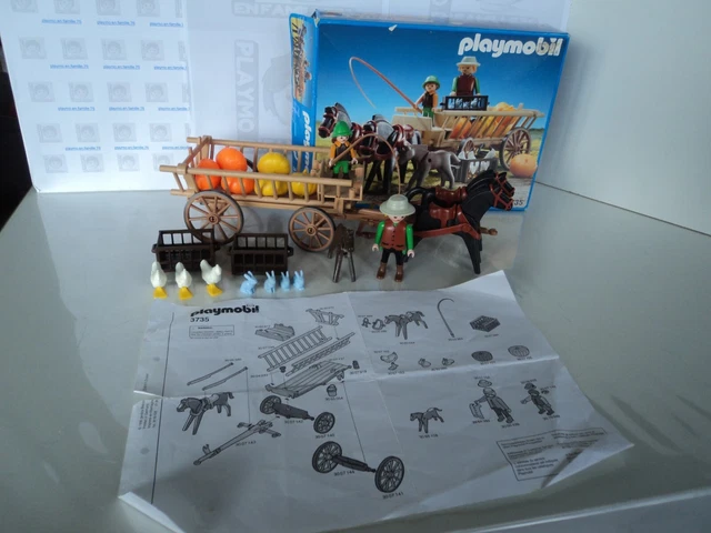 Playmobil - 3118 months - La Vie à la ferme - Enfant / Charrette / Poney