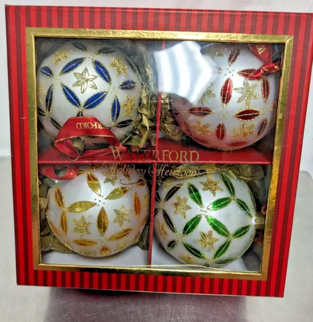 Waterford Holiday Heirlooms Epiphany Adornments (Set of 4) in Box -NH