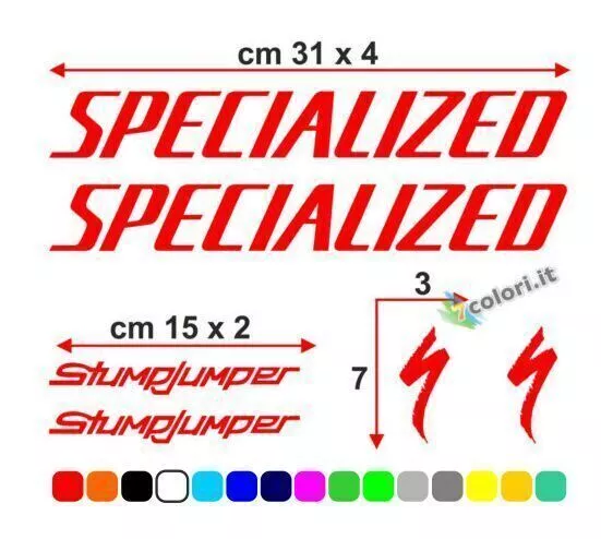 Kit de pegatinas de vinilo para cuadro de bicicleta mtb de carretera Specialized