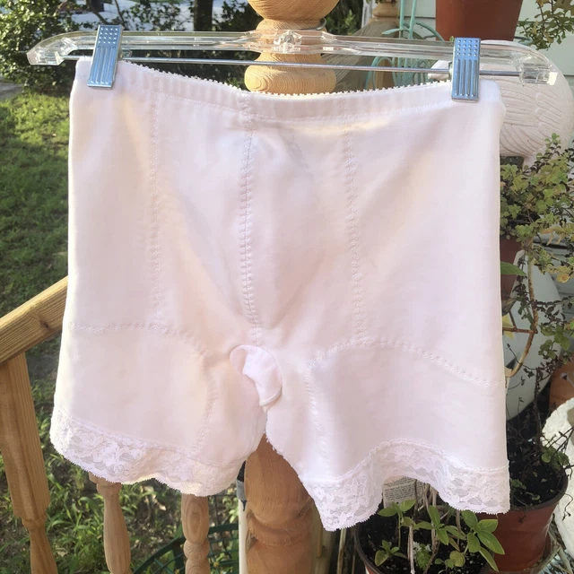 SUBTRACT OFF WHITE Nylon Granny Panty Girdle 30 S M Sissy Brief Lace