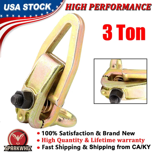 3 Ton TWO-WAY Frame Back Self-Tightenin​g Grips & Auto Body Repair Pull Clamp US