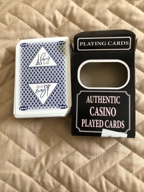 Paris Las Vegas Authentic Casino Playing Cards Sealed New