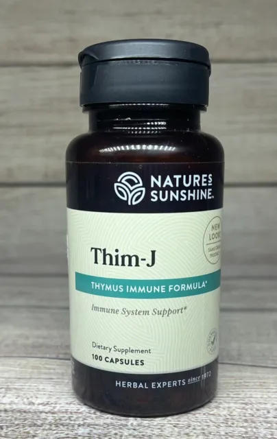 NEW SEALED Nature's Sunshine Thim-J 100 Capsules Immune System Support-Ex 02/24