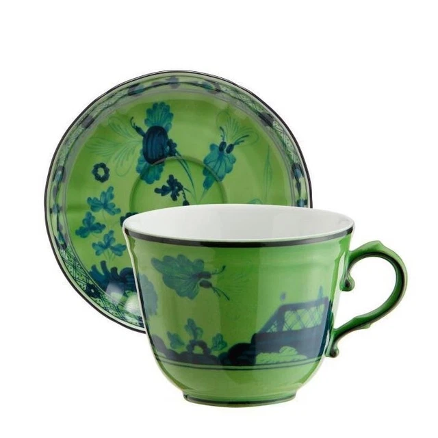 Ginori 1735 Oriente Italiano - Tasse Café avec Soucoupe Malachite Richard Ginori