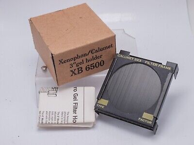 Nuevo de lote antiguo - Soporte de filtro de gel Calumet 3" XB6500 para cámaras de gran formato