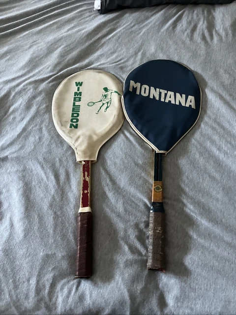 Paire De Raquettes De Badminton En Bois Vintage - Années 60 - Idéal Décoration