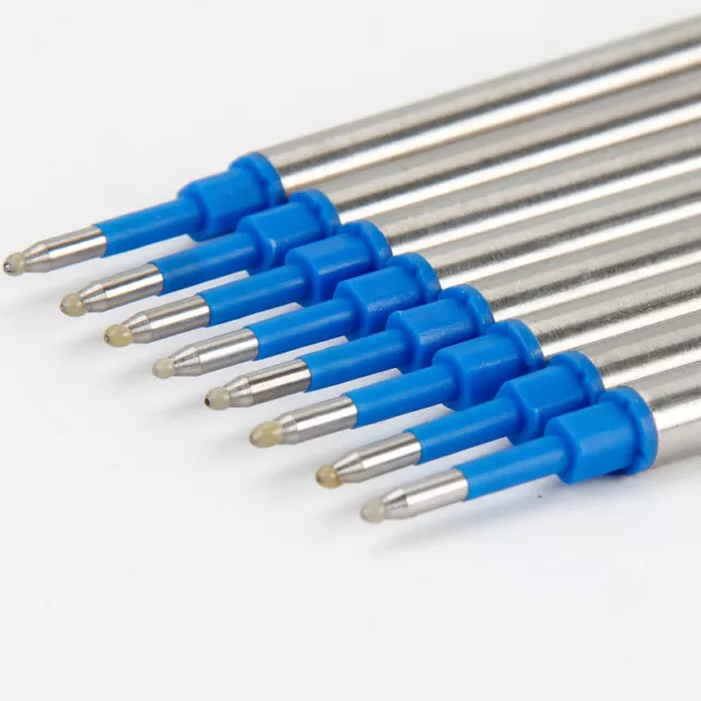 5 piezas Recargas de metal tinta negra azul para bolígrafos rodillo bolígrafo bolígrafo bolígrafo bolígrafo bolígrafo-wl
