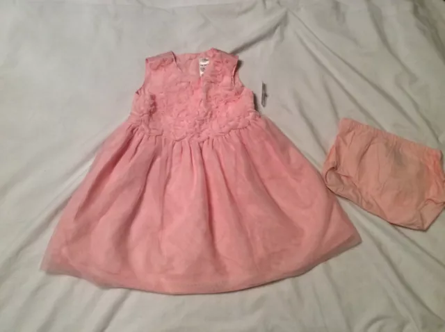 NWT Carters pink SPECIAL OCCASION EASTER DRESS GIRLS SIZE 2t 24 MONTHS Dress 3pc
