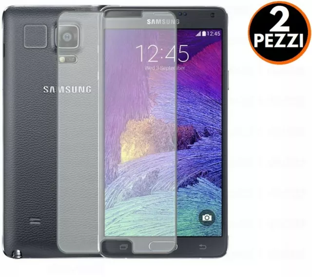 [2 Pezzi] PROTEGGI SCHERMO IN VETRO TEMPERATO PER SAMSUNG GALAXY NOTE 4 SM-N910F