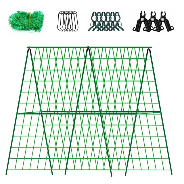Pflanzenkletterer A-Frame Garten 12 Drahtclips 1360g 3 Verbindungsclips