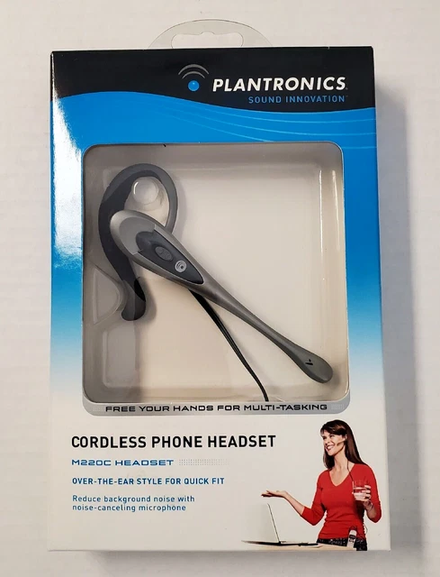PLANTRONICS M220C Sound Reduction Cordless Over the Ear Phone Headset NEW in Box
