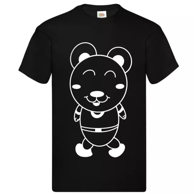 T shirt Bianca orsacchiotto, orso divertente, fashion ANDSAL COLLEZIONE, unisex 2