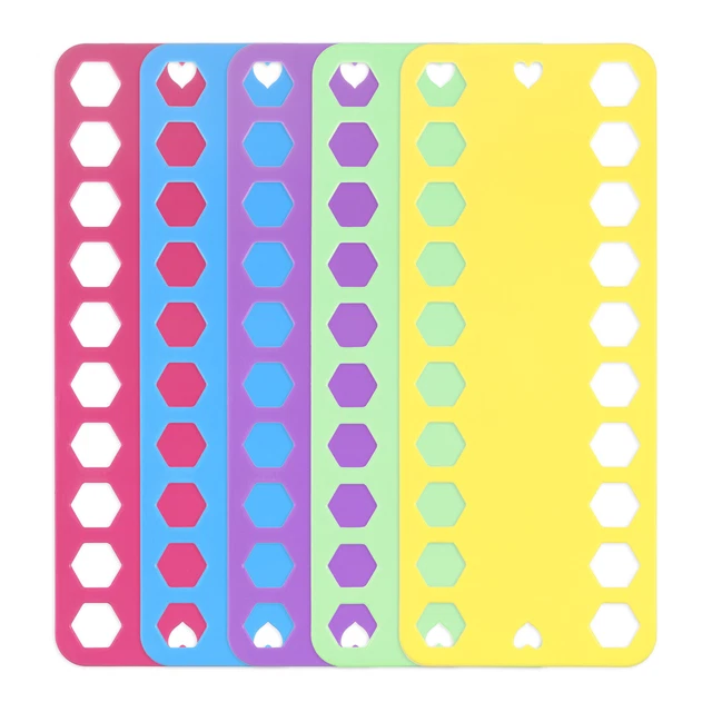 5 tarjetas organizadoras de hilo dental bordado 5 colores 20 posiciones para coser