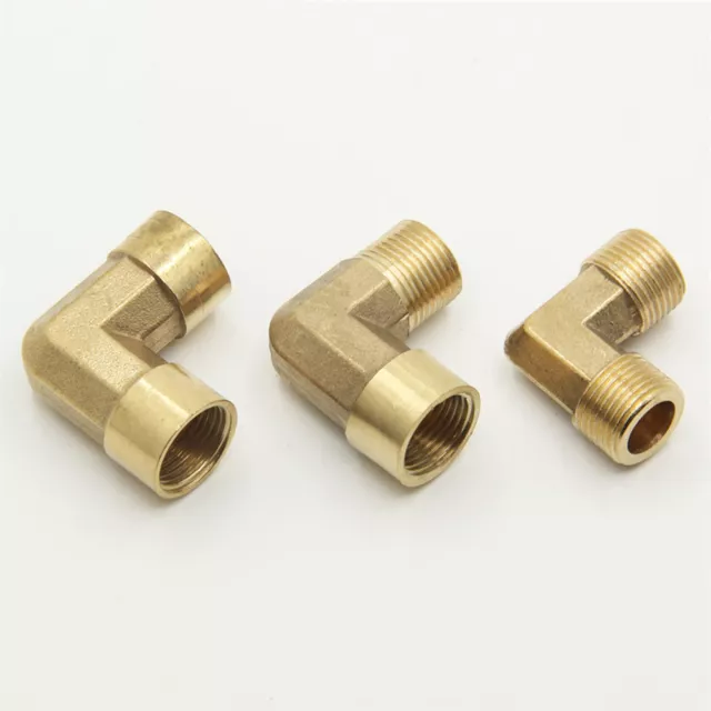 BSP Male/Female Elbow Brass Pipe Fitting Connector 1/8" 1/4" 3/8" 1/2" Gas Water