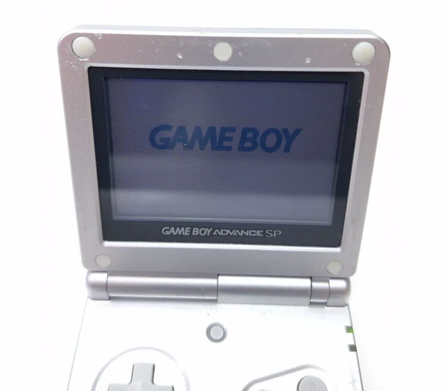 NINTENDO GAME BOY Advance SP argent platine batterie portable neuve ...