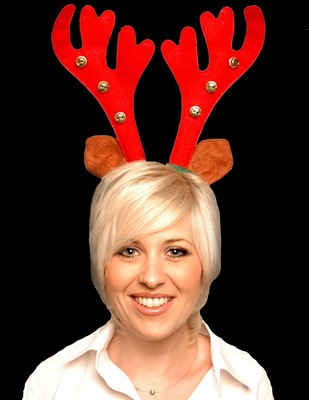 3Pcs Renne Antler Cosplay Renna Cerchietto Natale Fascia Per Capelli 