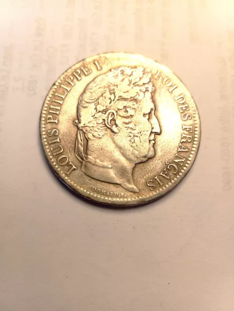 5 Francs Louis Philippe 1831 MA tranche en relief