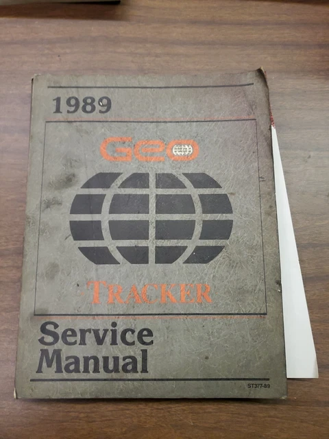 1989 Chevy GEO TRACKER Service Shop Repair Manual OEM FACTORY 89 BOOK DEALER