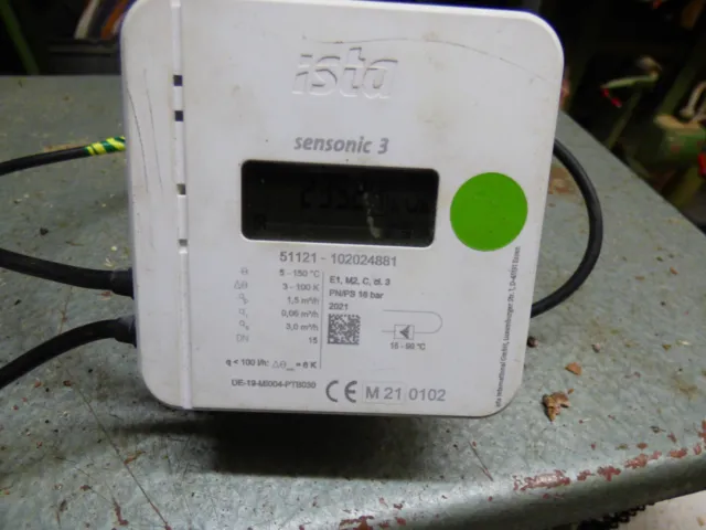 Contador de calor ista sensoriic 3 conectores contador de calor 1,5 m3