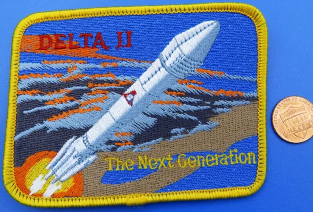 NASA PATCH vtg DELTA II The Next Generation EXPENDABLE LAUNCH Rocket