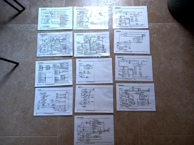 CLASSIC MINI COOPER S Mpi Laminated Wiring Diagrams Rare Works
