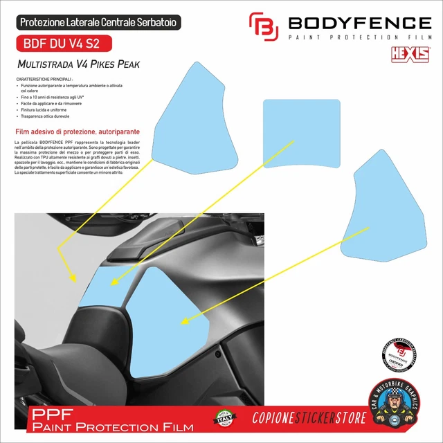 Onedesign- Protections latérales de réservoir - Ducati Panigale V2 955
