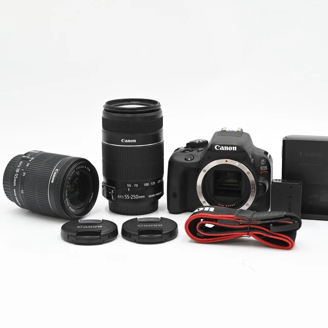 CANON EOS KISS DIGITAL X7 18-55mm 55-250mm 18.0MP (SC:1864) [Near