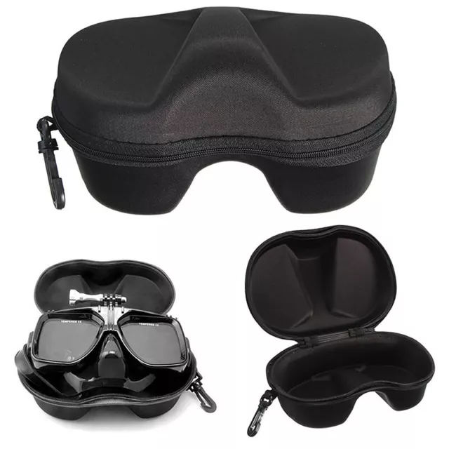 Diving Glasses Storage Box Scuba Snorkeling Set Face Cover Snorkel Zipper Case