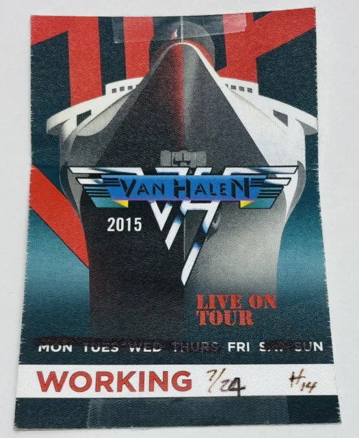 Van Halen  Concert Memorabilia Working Backstage Pass, ￼ Collectibles ￼