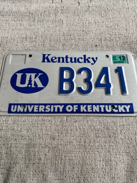 Kentucky Speciality License Plate 2003 University of Kentucky