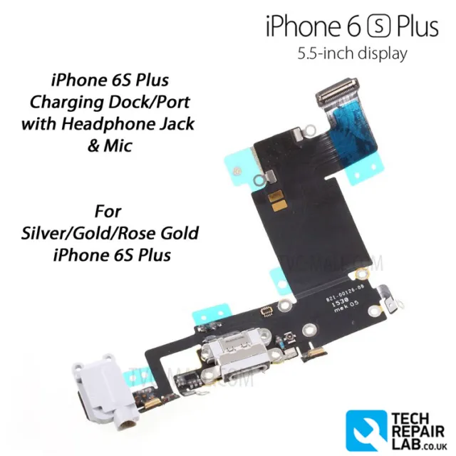 NEW iPhone 6S Plus Charging Dock Headphone Jack Mic Repair