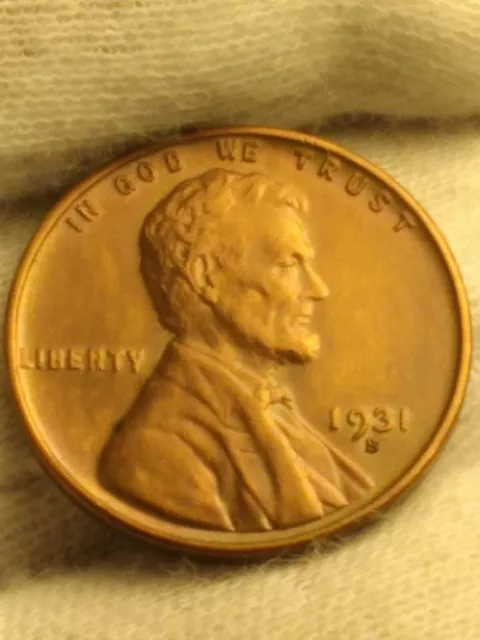 1931-S Lincoln Wheat Penny Cent Red Uncirculated Nice Key Date!!! STUNNING