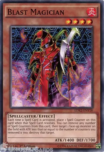 LDK2-ENY18 Blast Magician 1st edition Mint YuGiOh Card