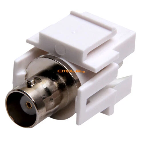 BNC Keystone Jack Female Coupler Insert Coaxial Cable Connector for Wall Plates