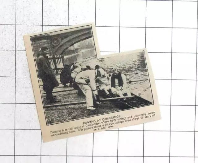 1927 Selwyn College Crewe On Trial Spin, Cambridge