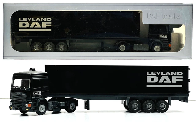 Tekno 1/50 – DAF 95 Semi Remorque Gris – Bon état Sans Boîte – À Restaurer