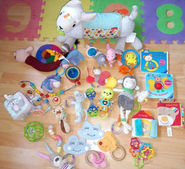 Spielzeug Paket Baby , Kleinkind, 0-1 Jahr, Motorik, Lernen, Holz , bunt