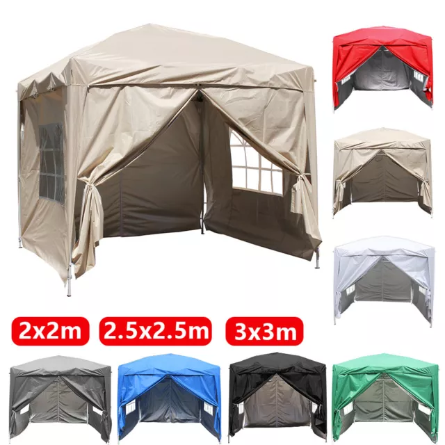 2x2m 2.5x2.5m 3x3m Pop up Gazebo Marquee Canopy Outdoor Garden Party Tent Sides