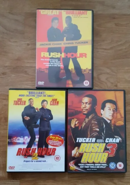 Rush Hour DVD Trilogy bundle - "Rush Hour", "Rush Hour 2", "Rush Hour 3"