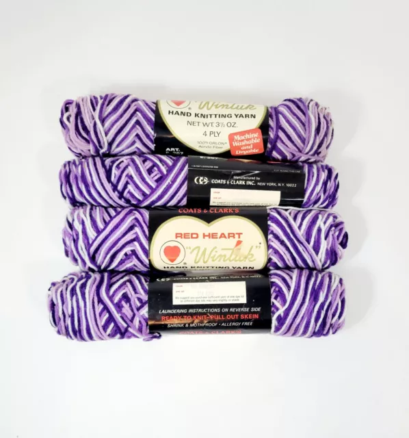 RED HEART CLASSIC Yarn #985 Purples 146 yd. $2.59 - PicClick