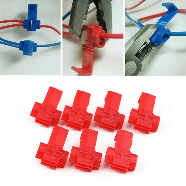 Connexions rapides et simples 100 pièces bornes à épissage rapide fil de verr