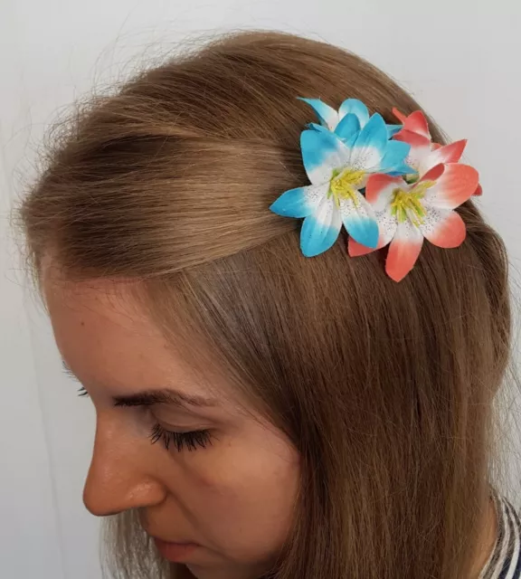 Nuevo Claire's - Pinzas para el pelo para mujer y niña, 2 piezas, flores de...