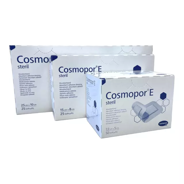 COSMOPOR E Adhesive Hypoallergenic Sterile Wound Dressings First Aid Plaster Cut